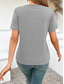 cheap Plain tee-Women&#039;s T Shirt Solid Color Plain Fashion Modern Casual Short Sleeve Crew Neck Regular Tops Daily Weekend Black Pink Brown Gray Summer