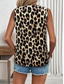 economico Canotta Arte e Design-Canotta da donna floreale grafica elegante casual senza maniche colletto a V top regolari abbigliamento da giorno stampa bianca rosa marrone estate