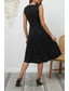 cheap Cocktail Dress-Women&#039;s Midi Dress Party Dress Cocktail Dress Fashion Party Birthday Date Regular Fit Plain Sleeveless V Neck Black Wine Blue Dark Green Summer