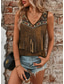 cheap Boho Tank Top-Women&#039;s Camisole Tank Top Boho Tank Top Western Tank Top Graphic Bohemia Vintage Ethnic Sleeveless V Neck Regular Tops Daily Holiday Print Khaki Summer
