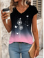 voordelige Damestanktops &amp; hemdjes-Dames Camisole Tank Top Ombre Bloem Motief Stijlvol Casual Mouwloos V-Hals Reguliere Tops Dagelijks Print Roze Blauw Zomer