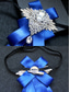 billige Bryllup ACC-luksuriøs krystallbrosje-sløyfe for menn - elegant båndnål med rhinestone-dekorasjon, formell bryllup og festtilbehør