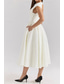 preiswerte Weiße Freizeitkleider-Damen Midikleid Weißes Kleid Mode Modern Geburtstag Abschlussfeier Date Normale Passform Einfach Ärmellos Rundhalsausschnitt Schwarz Hellgrau Beige Sommer