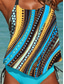 abordables Tankinis-Maillots de bain pour femmes Tankini 2 pièces Maillots de bain impertinents Dos nu Vacances Plage Graphique géométrique Col en U Sans manches Maillots de bain