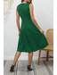 cheap Cocktail Dress-Women&#039;s Midi Dress Party Dress Cocktail Dress Fashion Party Birthday Date Regular Fit Plain Sleeveless V Neck Black Wine Blue Dark Green Summer