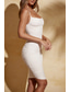 cheap White Graduation Dresses-Women&#039;s Midi Dress White Dress Graduation Dress Bodycon Slip Dress Fashion Vacation Birthday Holiday Regular Fit Plain Sleeveless Spaghetti Strap Black White Wine Red Summer