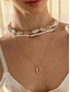 ieftine Colier de damă-set de colier boho cauri de damă – bijuterii de plajă în straturi cu accente aurii, choker de surf de vară realizat manual pentru vacanțe, festivaluri și îmbrăcăminte casual