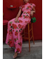 cheap Casual Floral Dresses-Women&#039;s Long Dress Maxi Dress Party Dress Cheongsam Dress Fashion Outdoor Party Tea Party Regular Fit Flower Sleeveless Stand Collar Black Red Apricot Summer