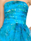 cheap Evening Dresses-A-Line Evening Gown Celebrity Style Dress Formal Wedding Guest Floor Length Sleeveless One Shoulder Organza with Ruched Ruffles Slit Wedding Guest Dress
