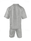お買い得  メンズベーシックTシャツセット-男性用 トラックスーツ 衣装セット ショーツ クルーネック アウトドア 日常 スポーツ ポケット ドローストリング 2個 平織り ブラック ホワイト カーキ色 ポリエステル アクティブウェア クラシック カジュアル 夏