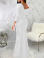 cheap White Graduation Dresses-Women's Long Dress Maxi Dress Prom Dress Party Dress Elegant Fashion Party Going out Regular Fit Plain Long Sleeve One Shoulder Black White Wine Summer