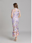 cheap Semi-formal / Cocktail-Mermaid / Trumpet Quinceanera Dresses Elegant Dress Wedding Wedding Guest Ankle Length Short Sleeve Crew Neck with Embroidery