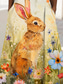economico Abiti di Pasqua-vestito midi da donna pasquale vestito a trapezio casual vacanza vestibilità regolare floreale grafico animale senza maniche girocollo giallo