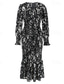 cheap Cocktail Dress-Women&#039;s Midi Dress Cocktail Dress Sheath Dress Fashion Vacation Holiday Tea Party Regular Fit Leopard Long Sleeve V Neck Black Khaki Apricot Summer