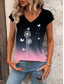 voordelige Damestanktops &amp; hemdjes-Dames Camisole Tank Top Ombre Bloem Motief Stijlvol Casual Mouwloos V-Hals Reguliere Tops Dagelijks Print Roze Blauw Zomer