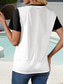 voordelige Humor &amp; Citaten thee-Dames T-shirt Grafisch Brief Stijlvol Casual Korte mouw Ronde hals Normale tops Dagelijks Weekend Afdrukken Zwart Wit Zomer Lente