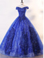 cheap Prom Dresses-Ball Gown A-Line Quinceanera Dresses Elegant Dress Wedding Wedding Guest Floor Length Sleeveless Off Shoulder Lace Backless with Pleats Sequin