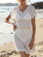 preiswerte Weiße Freizeitkleider-Damen Minikleid Sommerkleid Weißes Kleid Mode Klassisch Täglich Strand Wochenende Normale Passform Einfach Ärmellos V Ausschnitt Schwarz Weiß Königsblau Aprikose Sommer