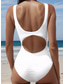 billiga One-piece-baddräkter-Kvinnors baddräkter En bit Monokini baddräkt Rygglös Magekontroll Hög midja Semester Strandkläder Blommig Grafisk U-hals ärmlös badkläder