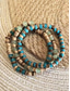 preiswerte Herrenschmuck-handgefertigtes Armband-Set aus Natursteinperlen für Männer – Wickelarmband aus Holz und Türkis im Boho-Surfer-Stil, verstellbarer Tribal-Schmuck für Strand, Reisen und Freizeit