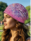 abordables Chapeaux pour femmes-Bonnet léger et respirant pour femme – bonnet ample à imprimé floral, couvre-chef élastique doux, peut être utilisé comme cache-cou pour les vêtements décontractés, d'extérieur et de chimiothérapie