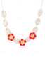 billige Halskjede for kvinner-håndlaget cowrie shell-kjede med plumeria-blomster – boho hawaiianske strandsmykker for kvinner, justerbar sommersurferchoker, tropisk ferie og festivaltilbehør