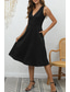 cheap Cocktail Dress-Women&#039;s Midi Dress Party Dress Cocktail Dress Fashion Party Birthday Date Regular Fit Plain Sleeveless V Neck Black Wine Blue Dark Green Summer