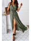 cheap Casual Floral Dresses-Women&#039;s Midi Dress Casual Dress Boho Dress Classic Vacation Daily Holiday Regular Fit Polka Dot Short Sleeve V Neck Black Pink Green Summer