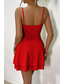 ieftine Rochii de absolvire-Pentru femei Rochie Mini Rochie albă Rochie de absolvire Rochie Slip Modă Zi de Naștere Absolvire Dată Fit regulat Simplu Fără manșon Bretele Spagheti Negru Alb Galben Roșu-aprins Vară