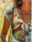 billige Humor og sitater tanktopp-Dame Camisole Tank Top Boho Grafisk Abstrakt Casual Morsom Uten ermer Crew Neck Vanlige topper Daglig Helg Print Salviegrønn Sommer