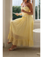 cheap White Casual Dresses-Women&#039;s Midi Dress White Dress Slip Dress Fashion Graduation Date Going out Regular Fit Plain Sleeveless Spaghetti Strap White Yellow Summer
