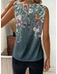 cheap Floral Tank Top-Women&#039;s Camisole Tank TopFloral Graphic Stylish Casual Sleeveless V Neck Regular Tops Daily Print Dusty Blue Green Summer