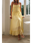 cheap White Casual Dresses-Women&#039;s Midi Dress White Dress Slip Dress Fashion Graduation Date Going out Regular Fit Plain Sleeveless Spaghetti Strap White Yellow Summer