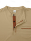 cheap Men&#039;s Classic Polo-Men&#039;s Golf Shirt Golf Polos Shirts Work Casual Stand Collar Short Sleeve Basic Modern Color Block Patchwork Buttons Summer Spring Regular Fit Black White Wine Dark Navy Khaki Army Green Golf Shirt