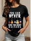cheap Humor&amp;Quotes tee-Women&#039;s T Shirt Letter Casual Short Sleeve Round Neck Regular Tops Daily Weekend Print Black Blue Green Summer