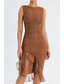 ieftine Rochii din chiffon-Pentru femei Rochii Midi Rochie de absolvire Rochie de Cocktail Rochie pentru invitata de nunta Rochie teacă Modă Modern În aer liber Absolvire Petrecere ceai Fit regulat Simplu Fără manșon Stil