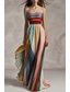 cheap Elegant Floral Dresses-Women&#039;s Long Dress Maxi Dress Prom Dress Party Dress Elegant Fashion Party Special Occasion Regular Fit Multicolor Sleeveless Off Shoulder Apricot Summer