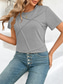 cheap Plain tee-Women&#039;s T Shirt Solid Color Plain Fashion Modern Casual Short Sleeve Crew Neck Regular Tops Daily Weekend Black Pink Brown Gray Summer