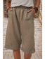 cheap Cotton Linen Shorts-Women&#039;s Cotton Linen Shorts Shorts Slacks Streetwear Casual Short Natural Plain Pocket Breathability Soft Micro-elastic Outdoor Daily Wear Navy Black White Army Green Summer Regular Fit