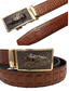 cheap Wedding Accessories-Men's Crocodile Leather Belt - Luxury Animal Pattern Dress Belts for Business, Formal Events and Gifts