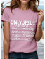 cheap Humor&amp;Quotes tee-Women&#039;s T Shirt Graphic Letter Stylish Casual Short Sleeve Round Neck Regular Tops Daily Weekend Print Pink Sky Blue Summer Spring