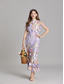 cheap Semi-formal / Cocktail-Mermaid / Trumpet Quinceanera Dresses Elegant Dress Wedding Wedding Guest Ankle Length Short Sleeve Crew Neck with Embroidery