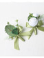 billige Bryllupsdrakter-Herre Bryllup Blomsterknapp Sommer Bryllup Hvit Champagne Blomsterknapp Brudgom og Forlovere Blomst Tilbehør Fest Dress Dekorasjoner