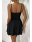 ieftine Rochii de absolvire-Pentru femei Rochie Mini Rochie albă Rochie de absolvire Rochie Slip Modă Zi de Naștere Absolvire Dată Fit regulat Simplu Fără manșon Bretele Spagheti Negru Alb Galben Roșu-aprins Vară