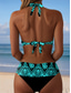 cheap Bikini Sets-Women's Bikini 2 Piece Swimsuit Boho Cheeky Halter Vintage Sexy Graphic Paisley V Wire Sleeveless Bathing Suits