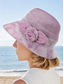 cheap Women's Hats-Elegant Floral Sun Hat for Women - Lightweight Breathable Wide Brim Bucket Hat with Rose Decoration, Breathable and UV Protection, Perfect for Beach, Travel and Summer Outdoor Activities