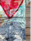 cheap Art&amp;Design tee-Women&#039;s T Shirt Heart Graphic Stylish Casual Short Sleeve Round Neck Regular Tops Daily Weekend Print Red Summer Spring GOD