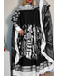 cheap Boho Dress-Women&#039;s Long Dress Maxi Dress Boho Dress Fashion Modern Vacation Going out Weekend Regular Fit Flower Long Sleeve Stand Collar Silver Gold Summer