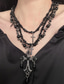 abordables Collares y colgantes-Mujer Collares Punk y gótico Calle Geometría Collares