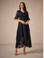 preiswerte abendkleider-Damen Maxikleid Cocktailkleid Kleid für Hochzeitsgäste Halbformelles Kleid A Linie Kleid Elegant Arbeit Geburtstag Flattrige Ärmel Hochzeitsgast Cocktailparty Formeller Abend Normale Passform